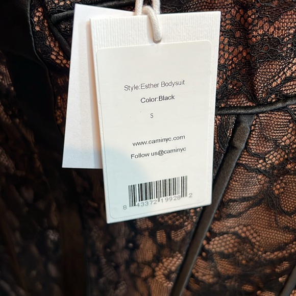 Lace black cami bodysuit - Picture 3 of 4